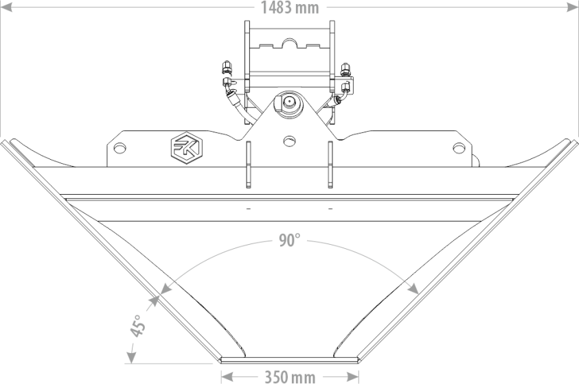 Łyżka Trapezowa Hydrauliczna 3,5-6T