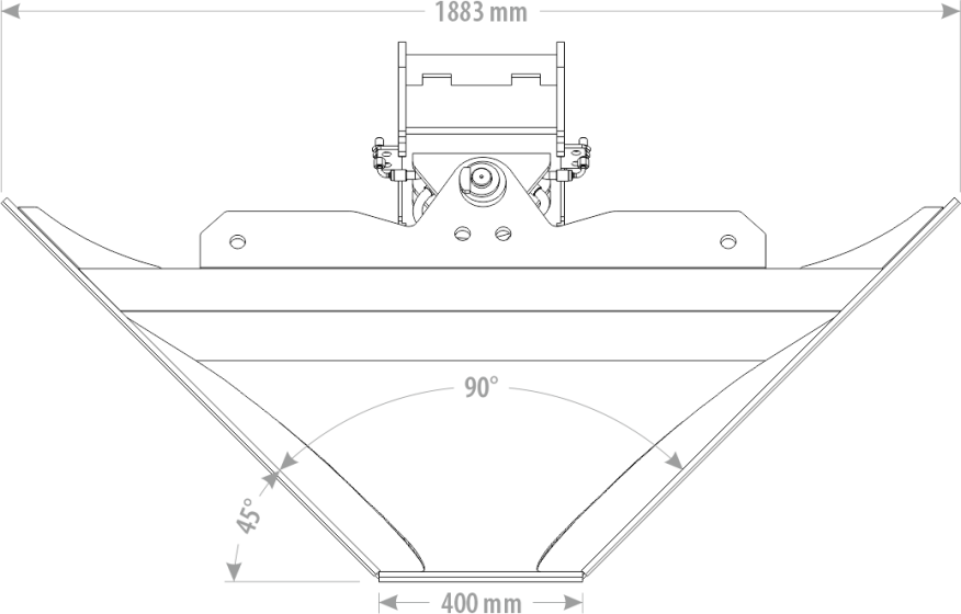 Łyżka Trapezowa Hydrauliczna  6-10T