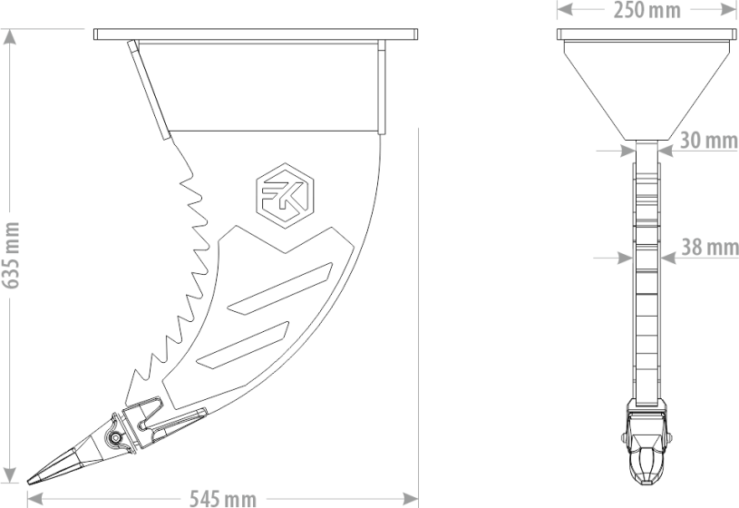 ROZRÝVACÍ HÁK SAW 1-1,9T
